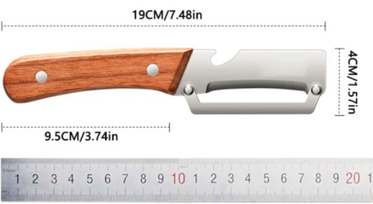 Éplucheur inox manche bois