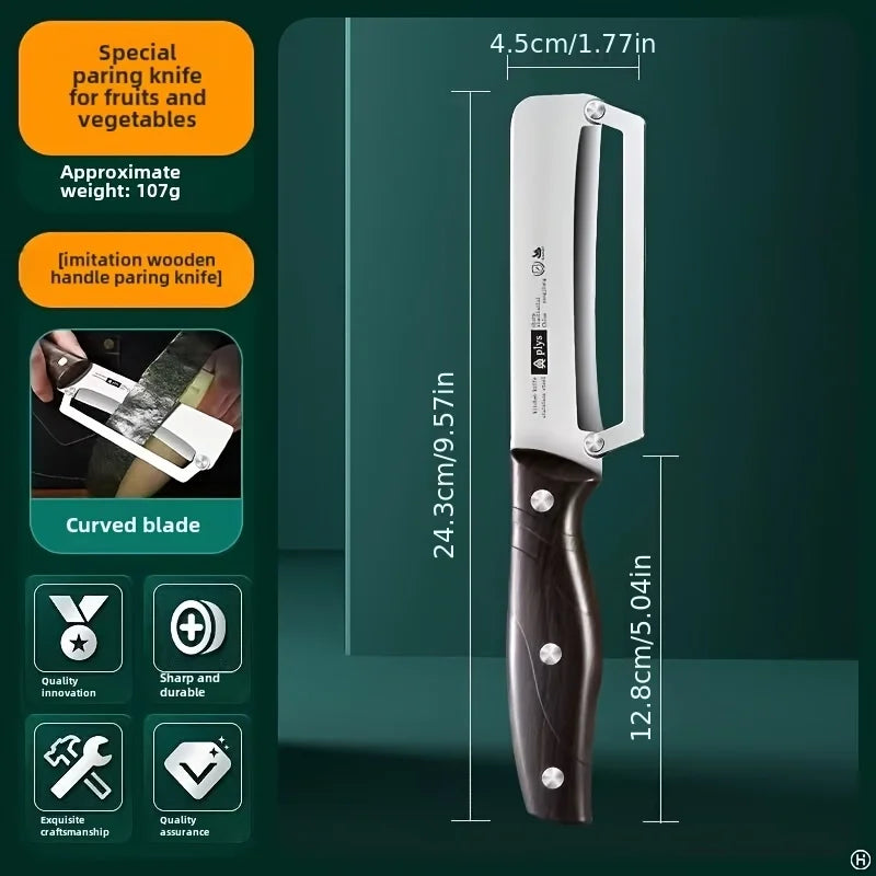 Éplucheur inox manche bois