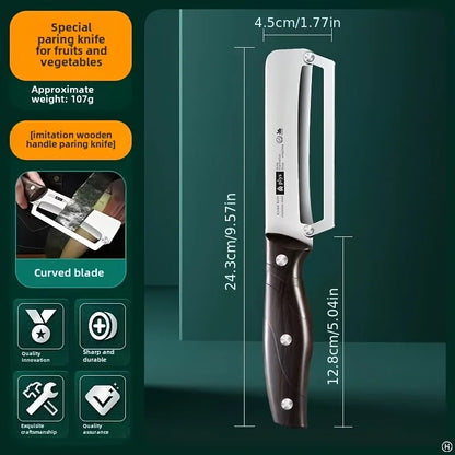 Éplucheur inox manche bois